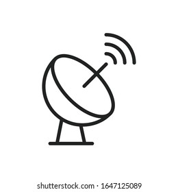 Einfaches Antennenliniensymbol. Piktogramm anheben. Vektorillustration einzeln auf weißem Hintergrund. Qualitätszeichen von Premium. Vektorillustration-Zeichen für mobile App und Webseiten.