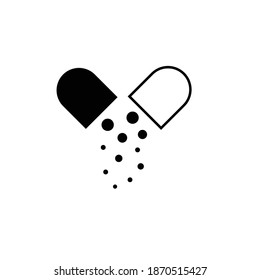 Icono de diseño de vectores antibióticos simples
