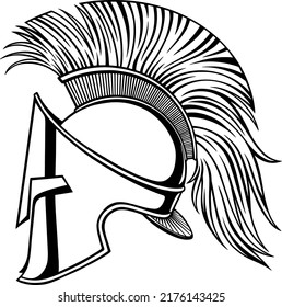 Simple Antique Helmet icon. Vector illustration