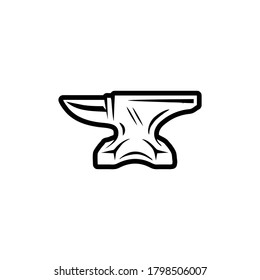 Simple anvil icon with clean lines