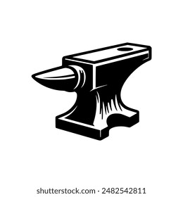 Simple Anvil Steel Blacksmith Asset Vektorillustration Vorlage Design