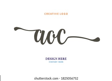 The simple AOC type logo is easy to understand and authoritative