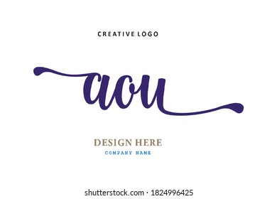 El logotipo sencillo de tipo AOO es fácil de entender y autorizado