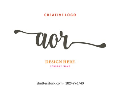 The simple AOR type logo is easy to understand and authoritative