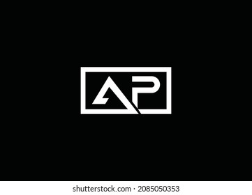 Simple AP initial Logo designs template, Vector illustration