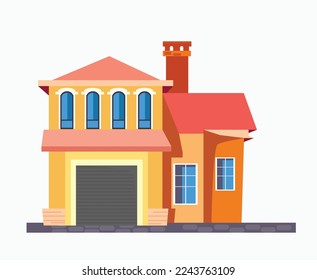 Simple apartment vector illustration isolated on white background