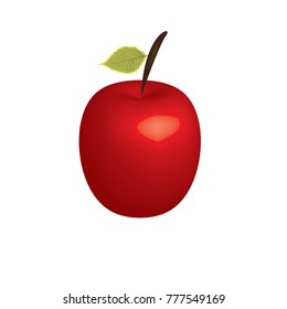 Simple apple 3D in Illustration EPS.10