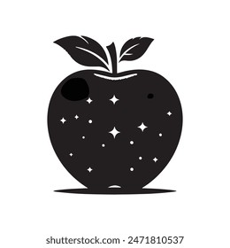 Simple Apple Drawing in Vector