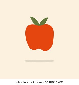 simple apple fruit design icons illustration 