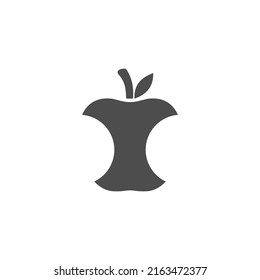 icono de manzana simple en fondo blanco