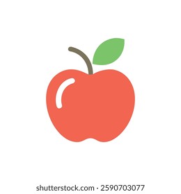 Simple Apple Icon for Educational Purposes