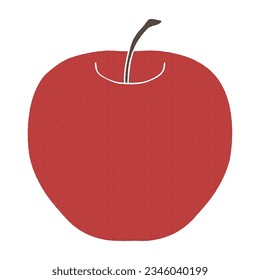 Ilustración simple de Apple, material vector