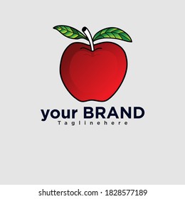 Simple apple vector design is perfect for your business.
