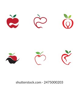 simple Apple vector illustration design icon logo template