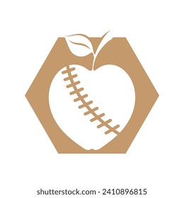 simple apple vector image on white background
