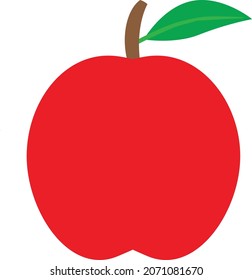 
simple apple vector image.vector for icon.