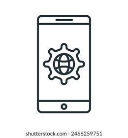 Simple Application Development icon on isolated background