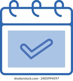 Simple Appointment Book Vector Icon
