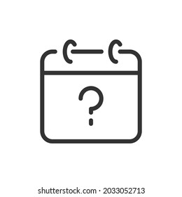 Einfache Terminologielinie-Ikone. Premium-Symbol im Strichstil. Design des Terminsymbol. Vektorgrafik.