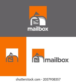 enfoque simple mensajes de buzón de correo diseño de logotipo de buzón de correo vectores en ilustraciones de estilo moderno