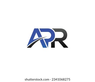Simple APR Letter Logo Icon Design Vector Symbol illustration.