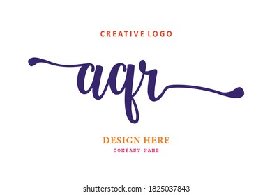 The simple AQR type logo is easy to understand and authoritative