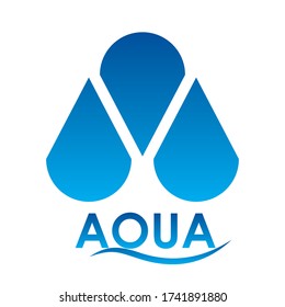 Simple Aqua Logo Vector Stock Vector (Royalty Free) 1741891880 ...