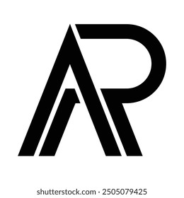 simple ar letter logo illustration design