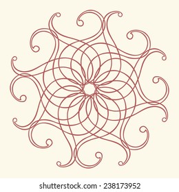 simple arabesque with curves
