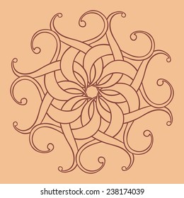 simple arabesque with curves