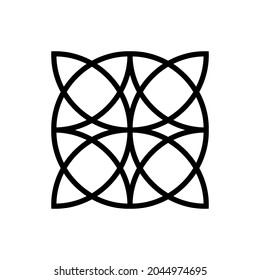 Simple arabic islamic ornament logo vector icon