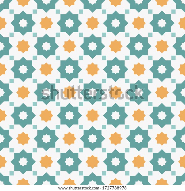 Simple Arabic Islamic Seamless Pattern Background Stock Vector (Royalty ...