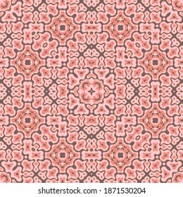 Simple arabic motifs seamless pattern graphic design. Continuous fashion ornament. Textile print endless pattern. Vintage design. Interior decor print.