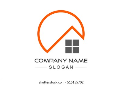 simple architecture home icon logo