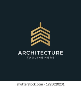 Simple architecture logo design inspiration. Logo can be used for icon, brand, identity, building, real estate, and business company