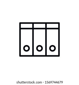 Simple archive line icon. Stroke pictogram. Vector illustration isolated on a white background. Premium quality symbol. Vector sign for mobile app and web sites.