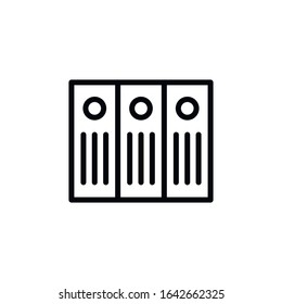 Simple archive line icon. Stroke pictogram. Vector illustration isolated on a white background. Premium quality symbol. Vector sign for mobile app and web sites.