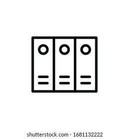 Simple archive line icon. Stroke pictogram. Vector illustration isolated on a white background. Premium quality symbol. Vector sign for mobile app and web sites.