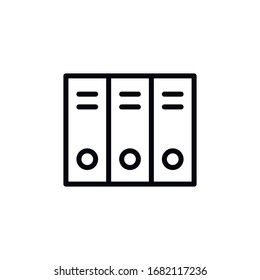 Einfaches Archiv-Zeilensymbol. Piktogramm anheben. Vektorillustration einzeln auf weißem Hintergrund. Qualitätszeichen von Premium. Vektorillustration-Zeichen für mobile App und Webseiten.