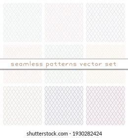 Simple Argyle Seamless Pattern Background. Vector Illustration. Diamond Shapes With Dashed Lines. 