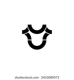 simple armor logo symbol vector