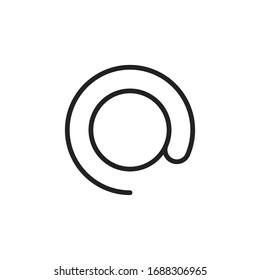 Icono simple de línea de flecha. Pictograma de trazo. Ilustración vectorial aislada en un fondo blanco. Símbolo de calidad superior. Signo de vector para aplicaciones móviles y sitios web.