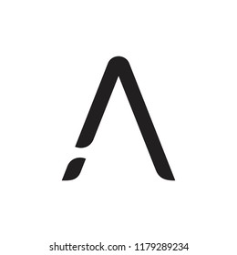 simple arrow up curves logo vector