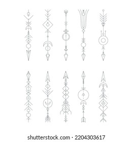 Diseño de flecha simple sobre fondo aislado, ilustración vectorial.