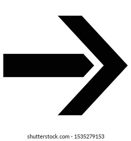 The simple arrow icon flat style for web design