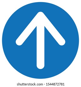 The simple arrow icon flat style for web design