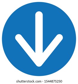 The simple arrow icon flat style for web design