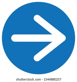 The simple arrow icon flat style for web design