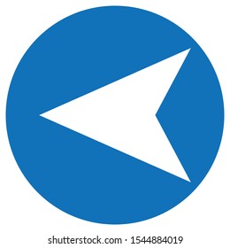 The simple arrow icon flat style for web design