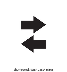 Simple arrow icon isolated on white background EPS Vector